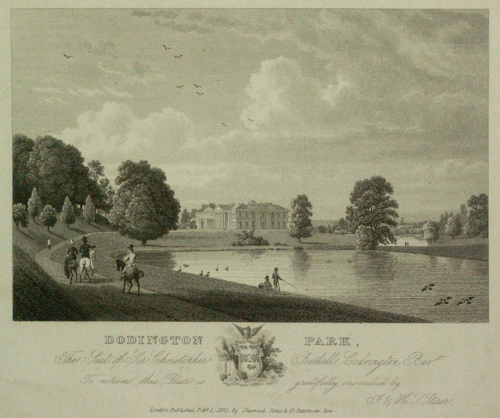 Print - Dodington Park. The Seat of Sir Christopher Bethell Codrington Bart. - Storer